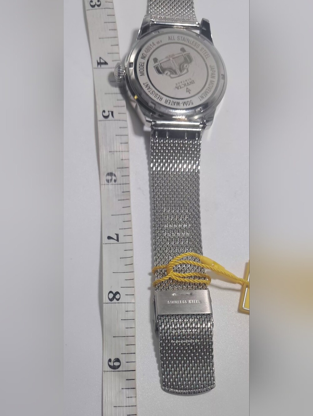 Invicta 48914 Vintage Quartz Stainless Steel Tiffany Blue Dial Men's Watch NWT - Picture 5 of 5